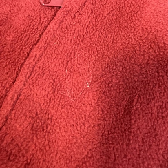 Columbia Fleece Jacket Womens Large Red Full Zip Soft Warm Outdoor Hiking - Picture 8 of 12
